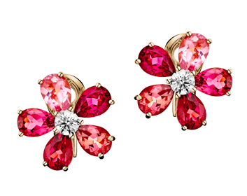 RENÉSIM Flowers Ohrstecker Turmalin