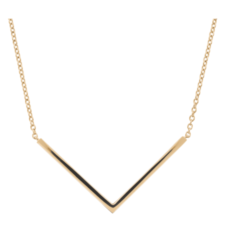 Enchanté Kette Chevron in Roségold