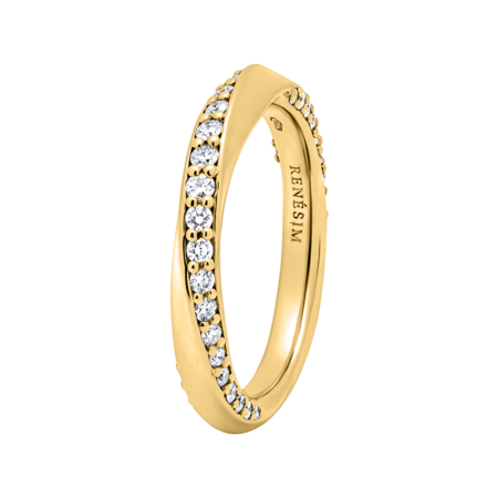 Memoire Ring Twist in Gelbgold