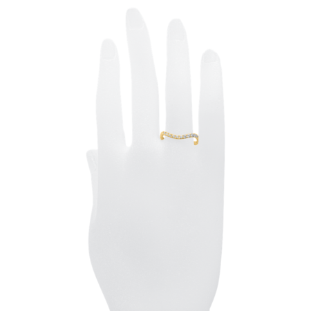 Memoire Ring Wave in Gelbgold