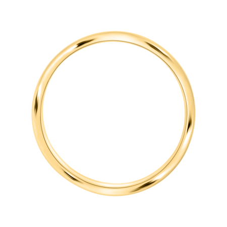 Ring Wave 2 mm in Gelbgold