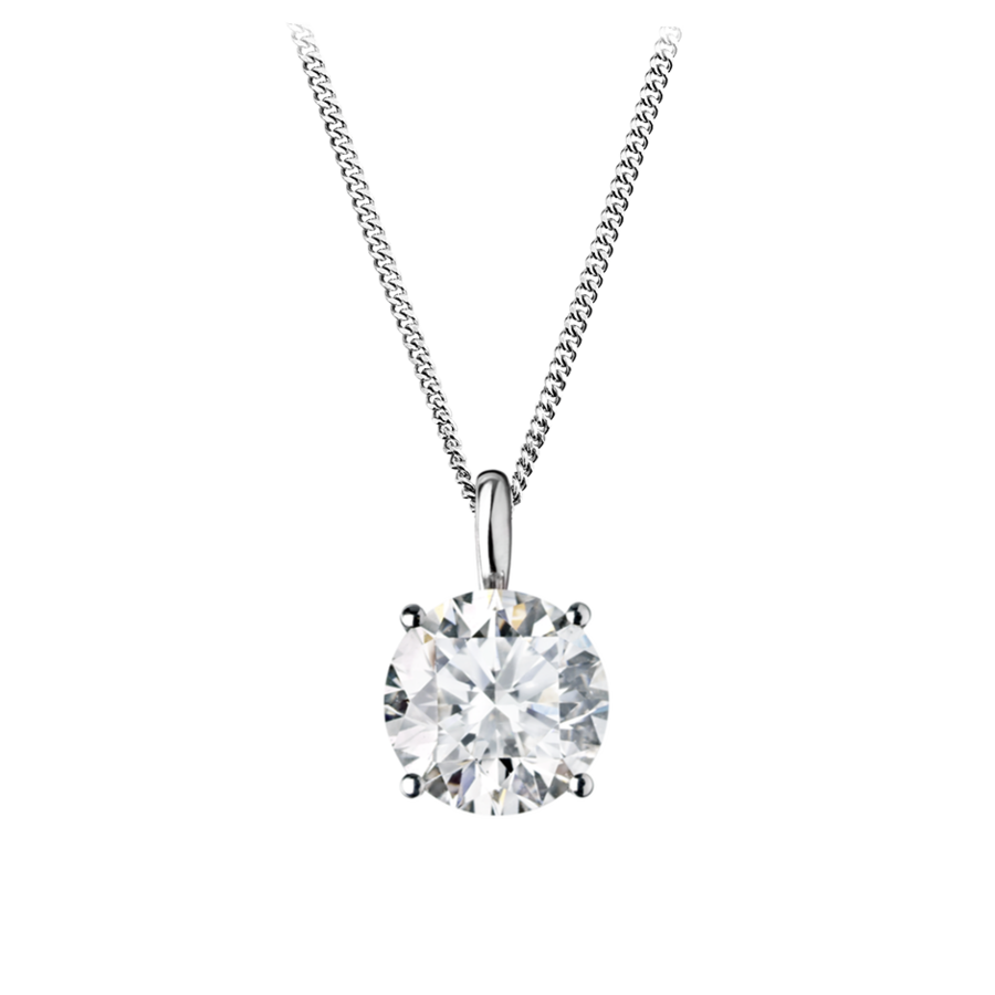 Diamond Pendant 0.50 Carat in white gold RENESIM
