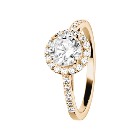 Diamond Ring Prague 0.75 carat in Rose Gold