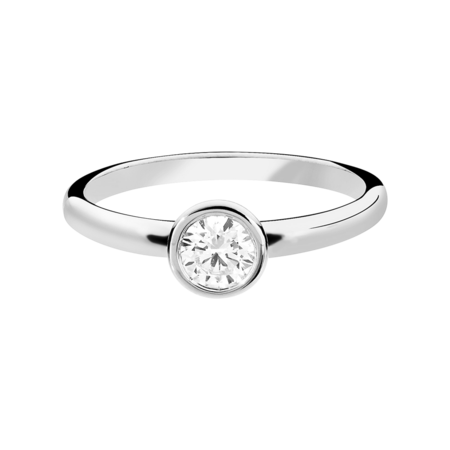 Diamond Ring Vienna 0.5 carat in Platinum