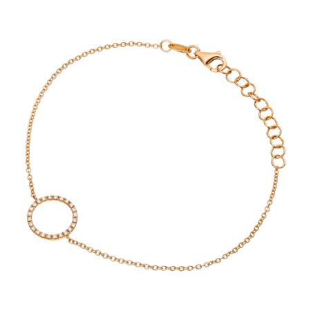 Enchanté Bracelet Circle in Rose Gold
