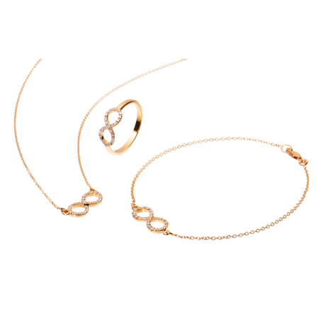 Enchanté Necklace Infinity in Rose Gold