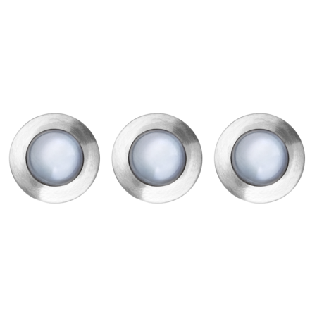 Gents Dress Shirt Studs Moonstone in White Gold
