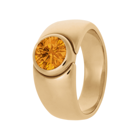 Mantua Madeira Citrine orange in Rose Gold