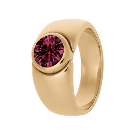 Mantua Rhodolite red in Rose Gold