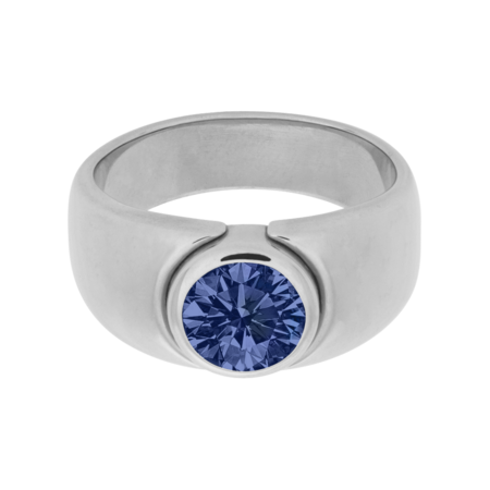 Mantua Tanzanite blue in White Gold