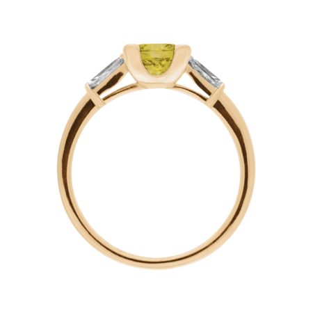 Paris Sapphire yellow in Rose Gold