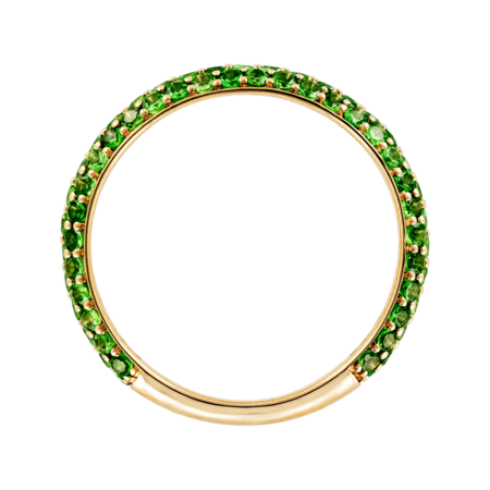 Ring Couleur Vert in Yellow Gold