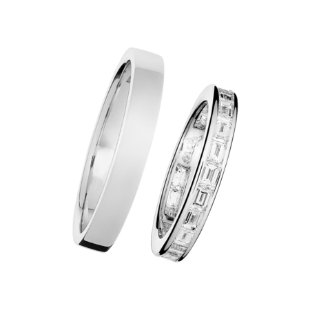 Wedding Rings with Eternity Ring Nice in Platinum