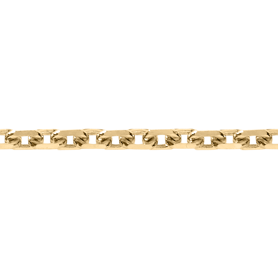 Ankerkette diamantiert in Roségold