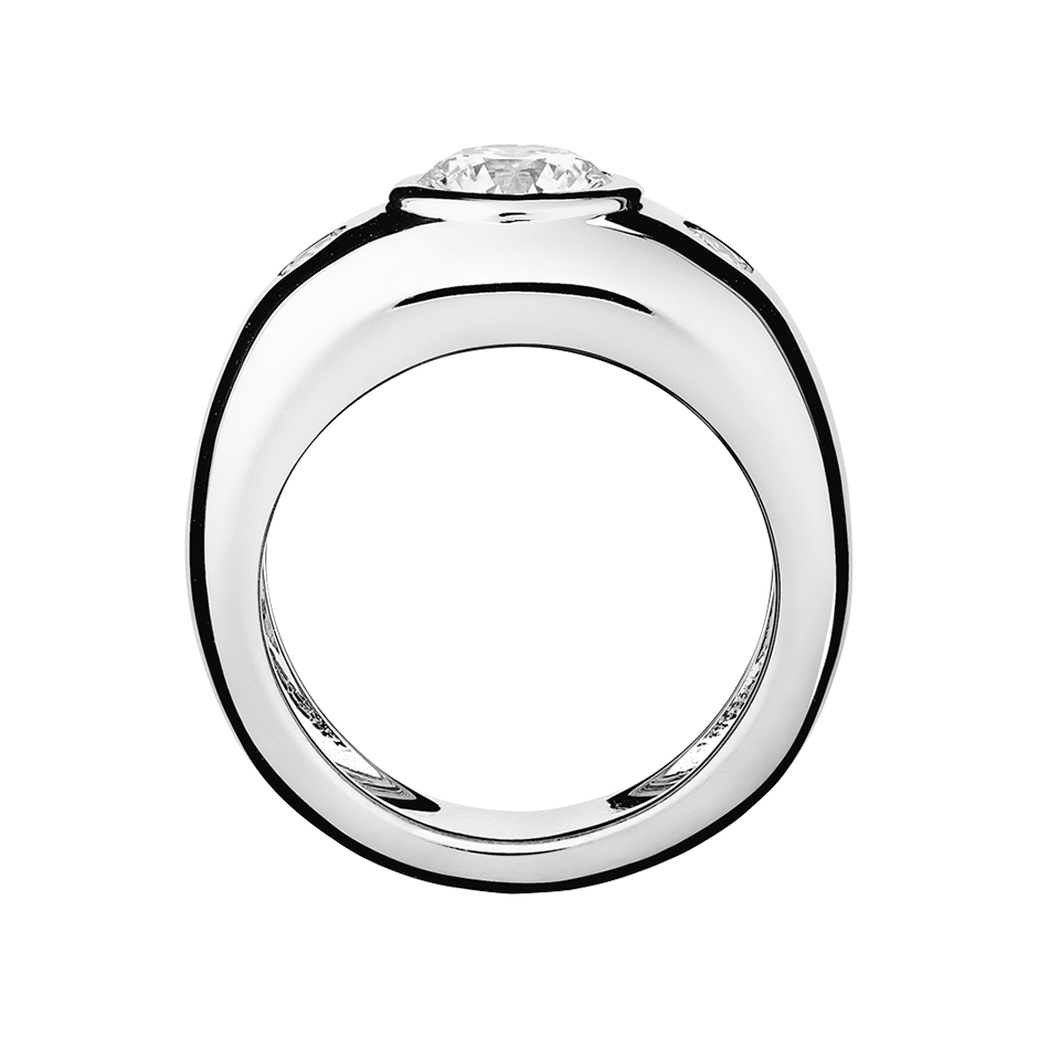Diamond Ring Naples 1 carat in Platinum