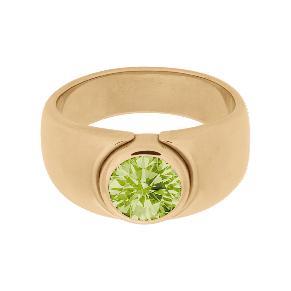 Mantua Peridot green in Rose Gold