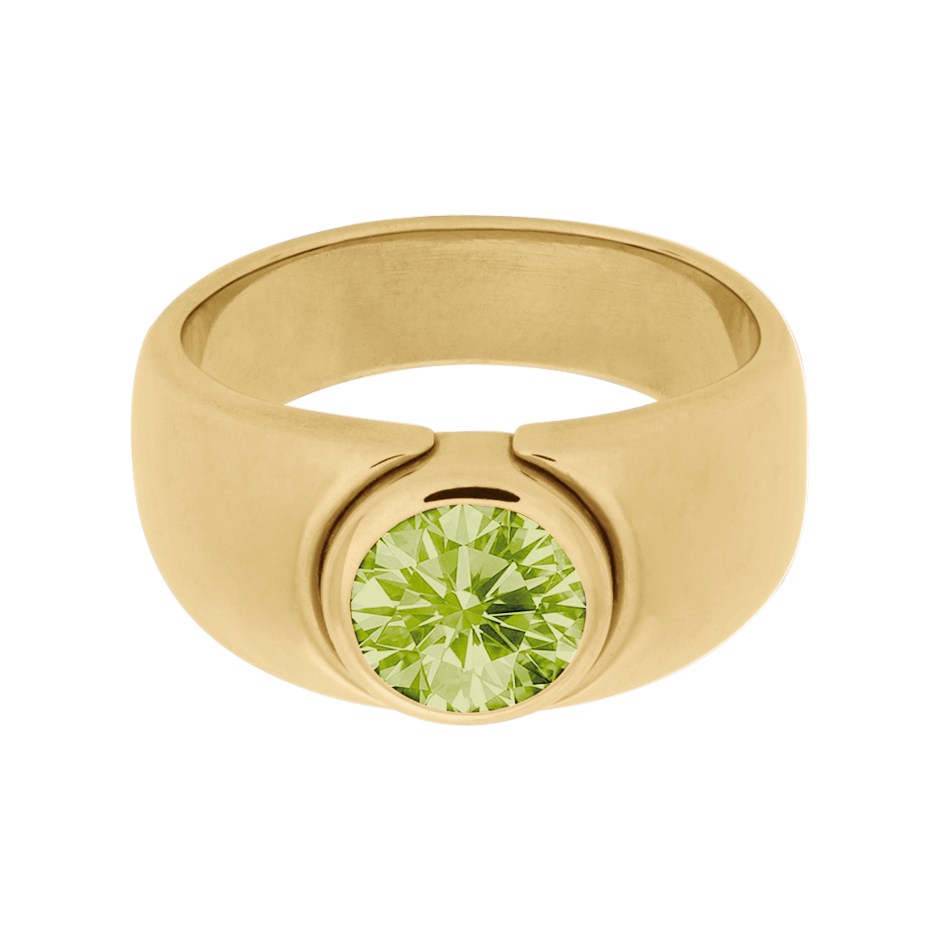 Mantua Peridot grün in Gelbgold