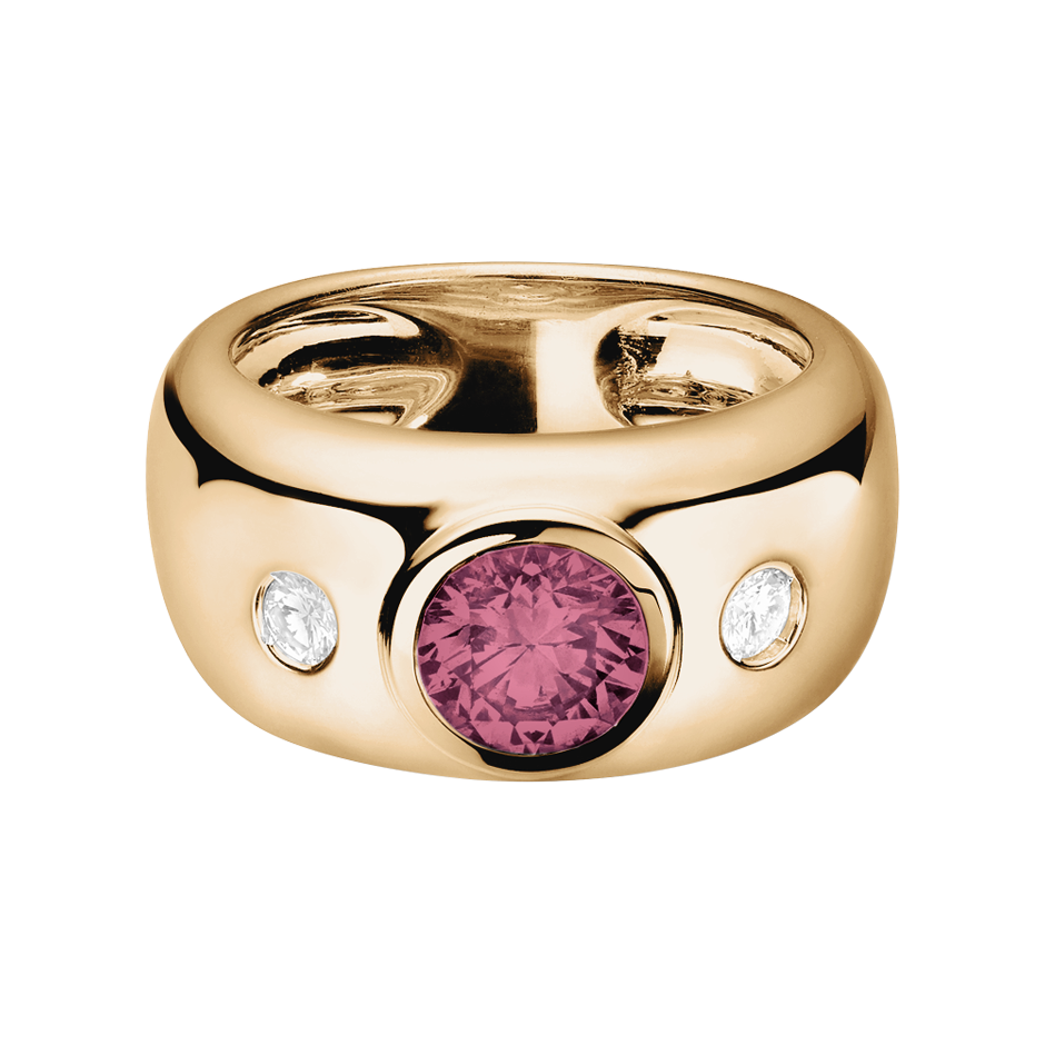 Naples Tourmaline pink in Rose Gold