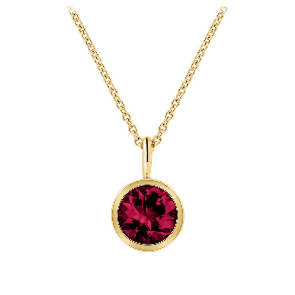 Red on sale gem pendant