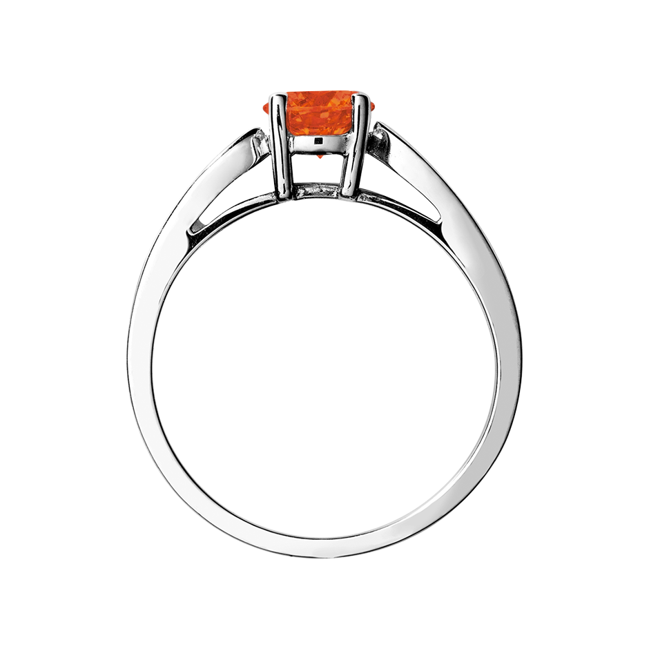 Vancouver Fire Opal orange in White Gold