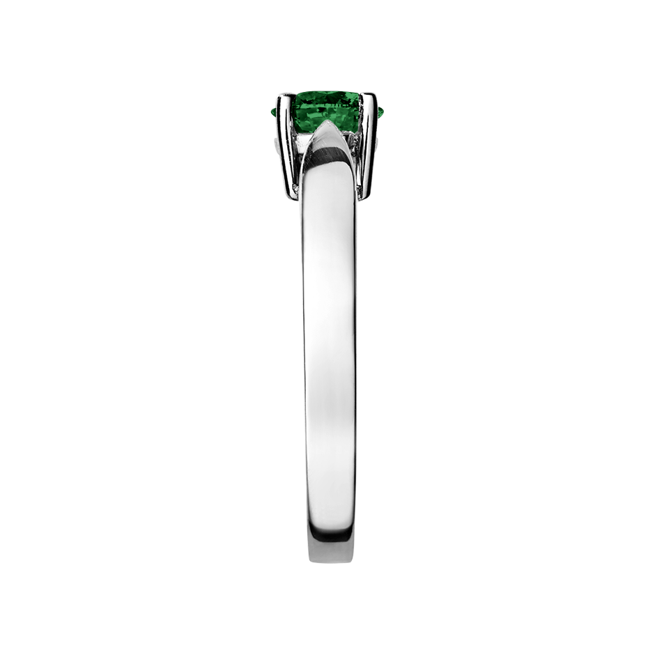 Vancouver Tourmaline green in White Gold