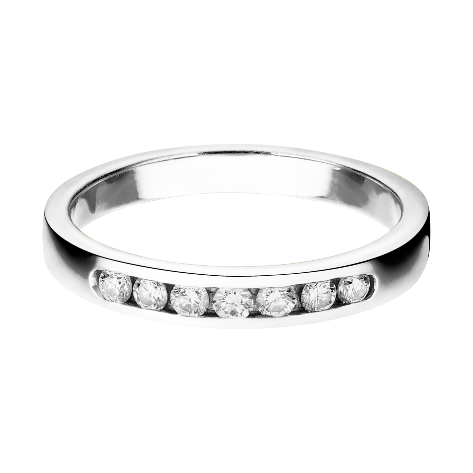 Wedding Rings with Eternity Ring Tallinn in White Gold